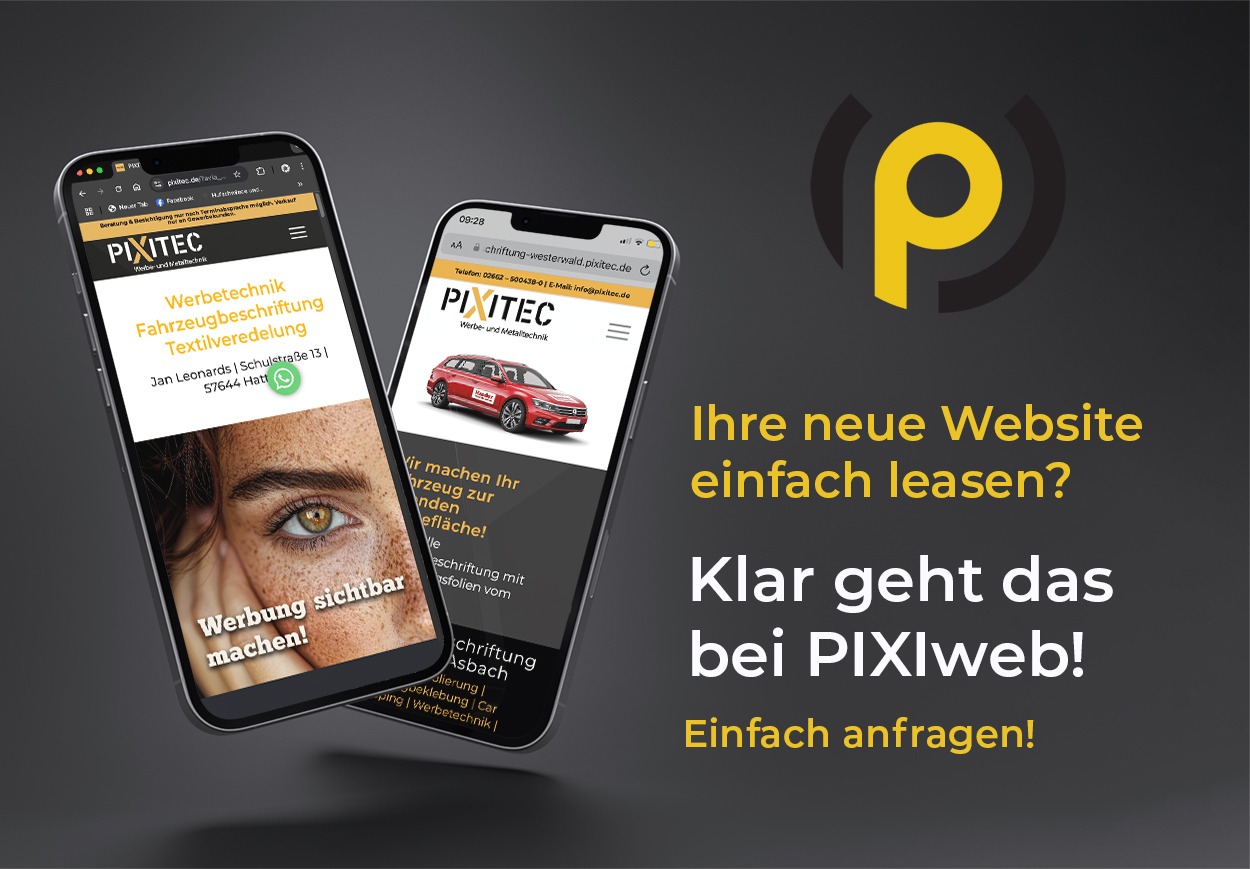 Webseite Leasing bei PIXIweb-Westerwald