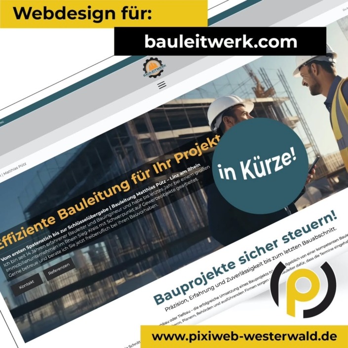 Pixiweb-westerwald.de | Webdesign für Bauleitwerk.com