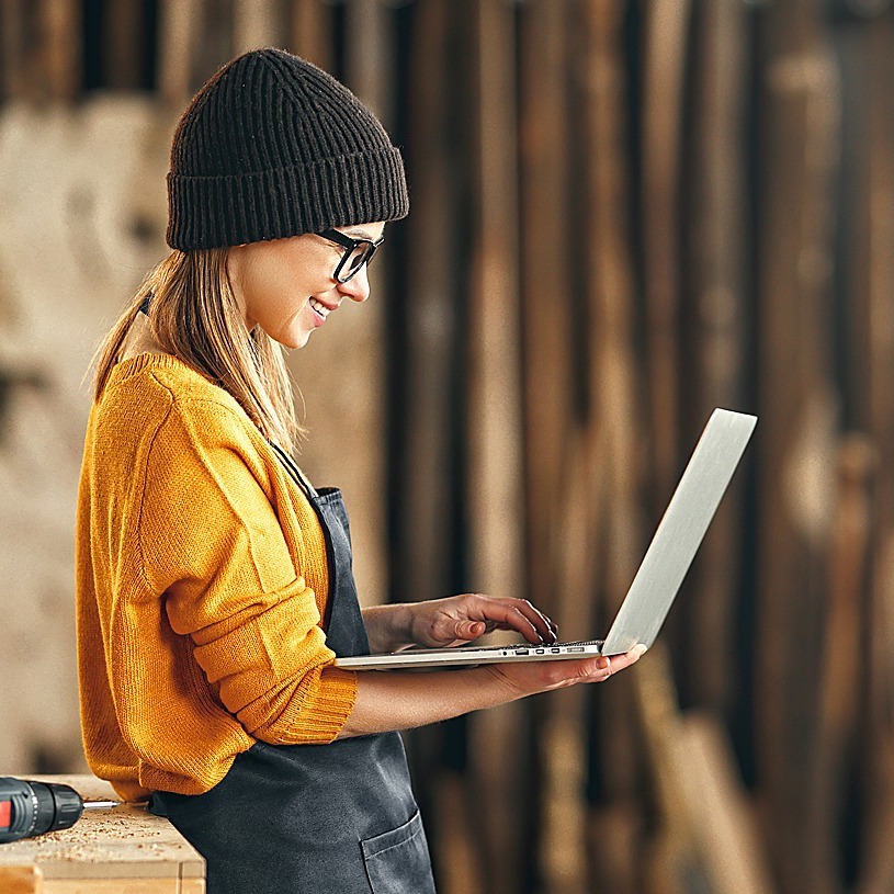 Handwerkerinnen im Internet