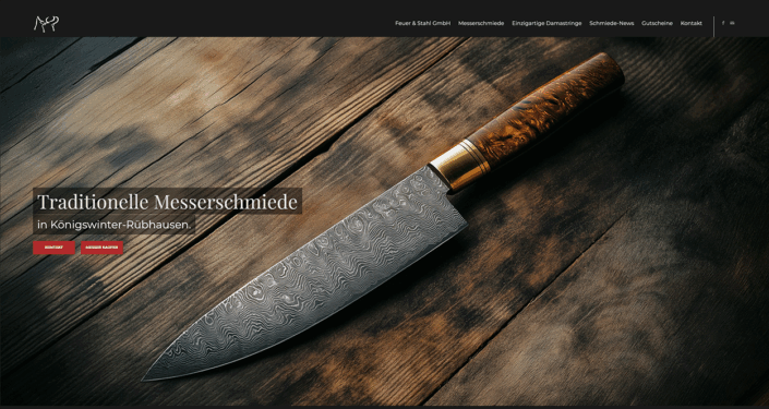 Relaunch der Siebengebirgsschmiede – traditionelle Messerkunst mit neuer Webpräsenz