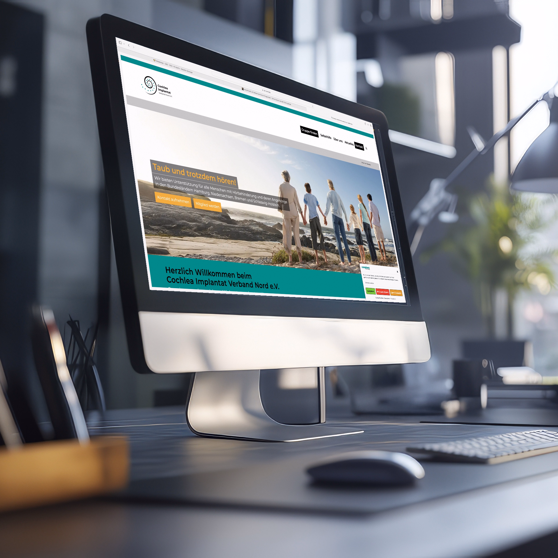 Case Study CIV-Nord Website Mockup