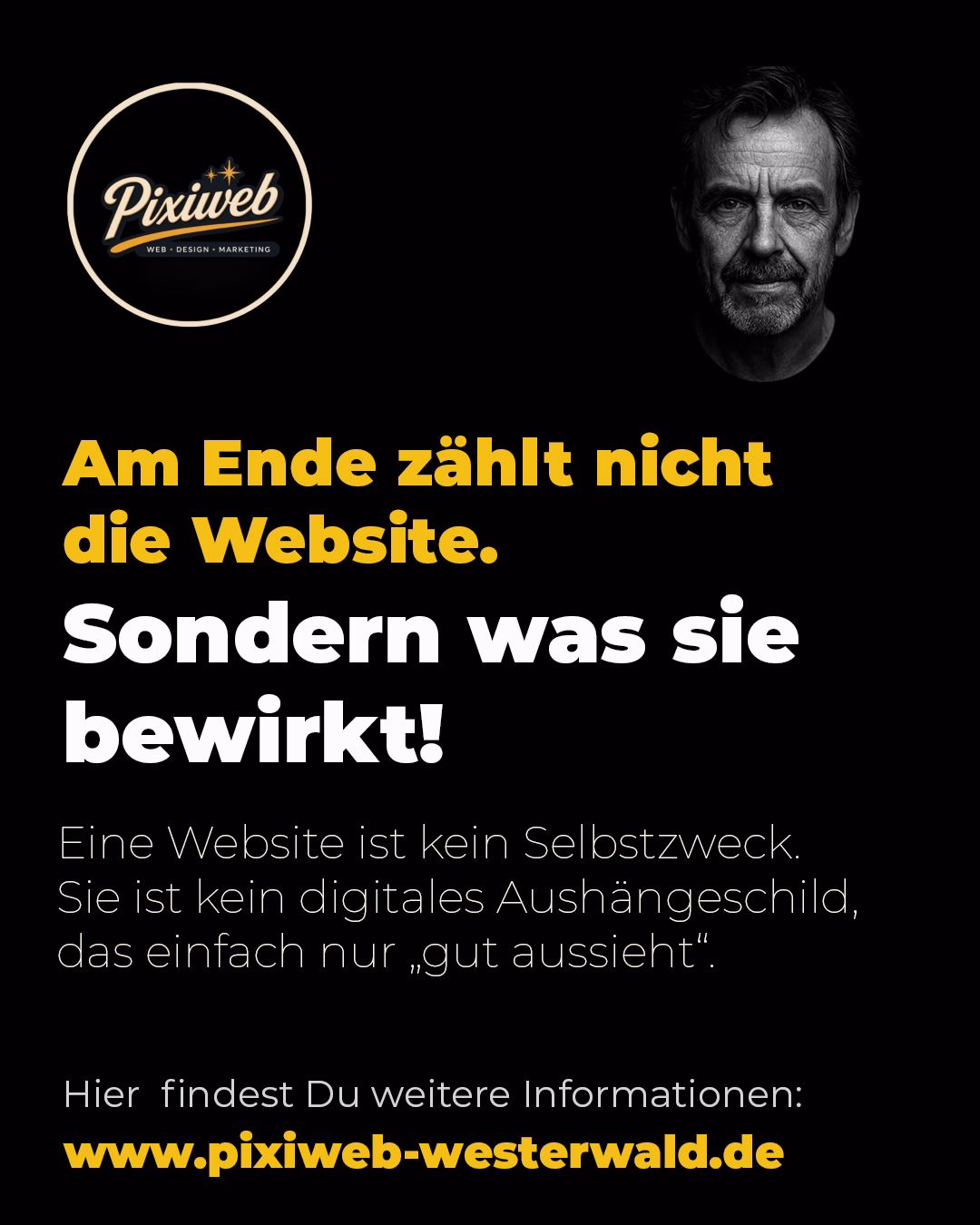 Am Ende zählt nicht die Website, sondern was sie bewirkt
