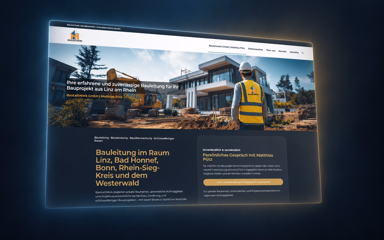 Webdesign-Relaunch für BauLeitWerk