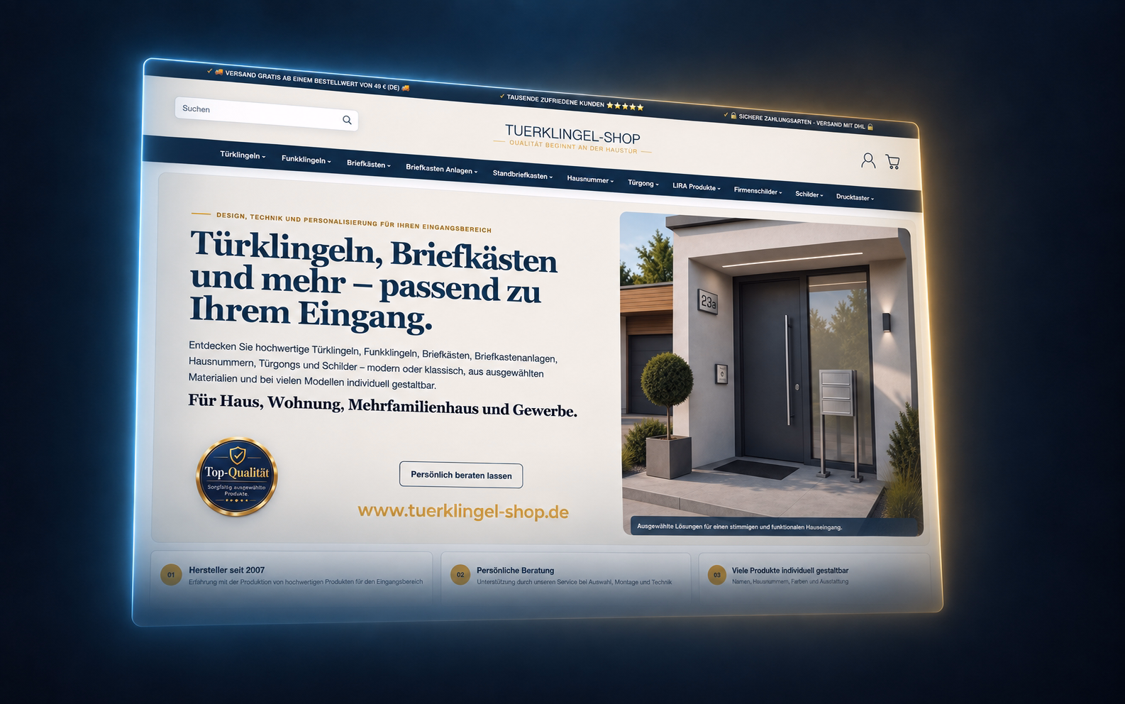 Relaunch des Türklingel-Shops